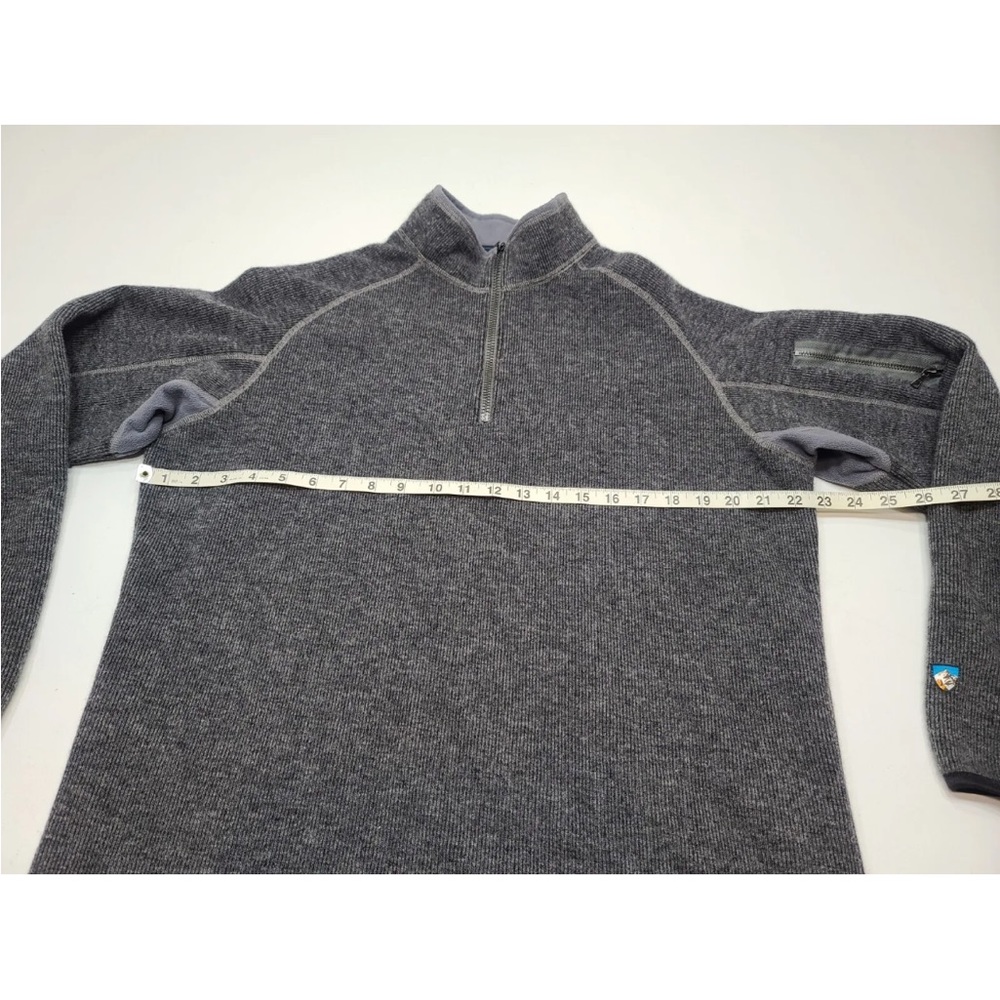 Kuhl Thor 1/4 Zip Pullover Performance Layer Gray ThermoKore Size M Mens - Picture 6 of 7